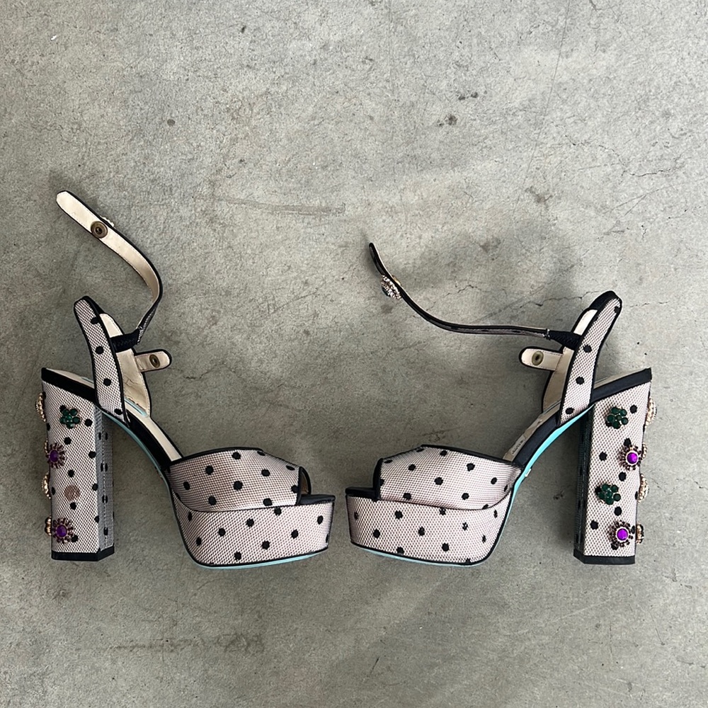 Betsey Johnson bejeweled heels